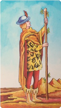 cảm nhận Page of Wands 