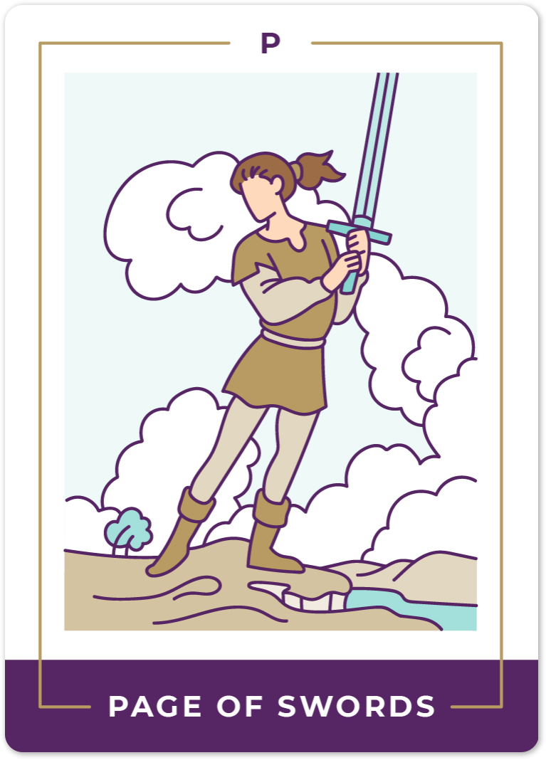 Page of Swords Tarot Card Meanings tarot card meaning