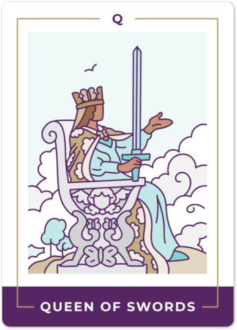 Queen Of Swords Tarot Card Meanings | Biddy Tarot