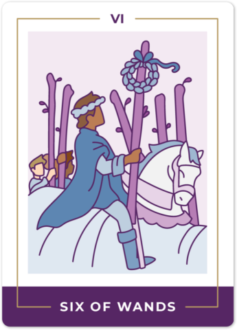 Six of Wands Tarot Card Meanings tarot card meaning