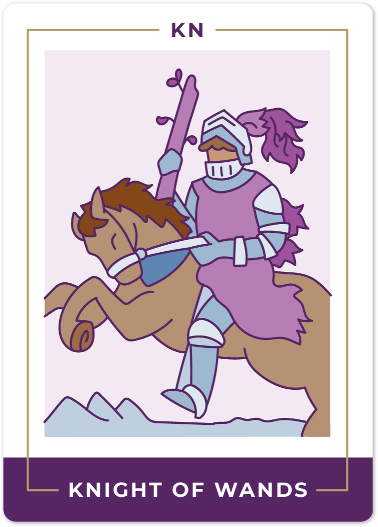 Knight Of Wands Tarot Card Meanings | Biddy Tarot