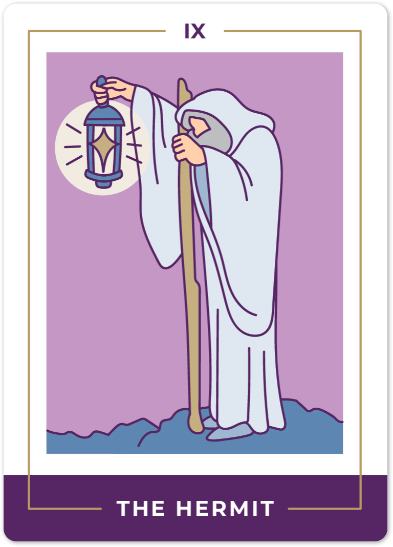 The Hermit Tarot Card Meanings tarot card meaning