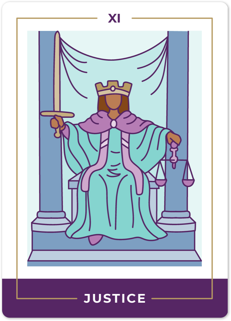 Justice Tarot Card Meanings tarot card meaning