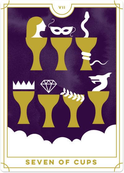 Seven of Cups Tarot Card Meanings tarot card meaning
