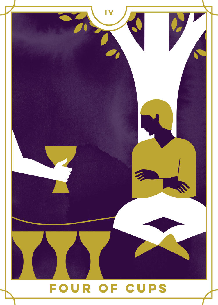 four of cups.