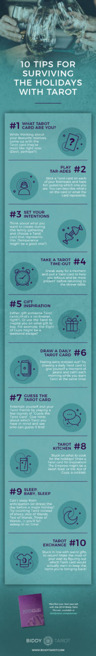 10 Tips for Surviving the Holidays with Tarot | Biddy Tarot