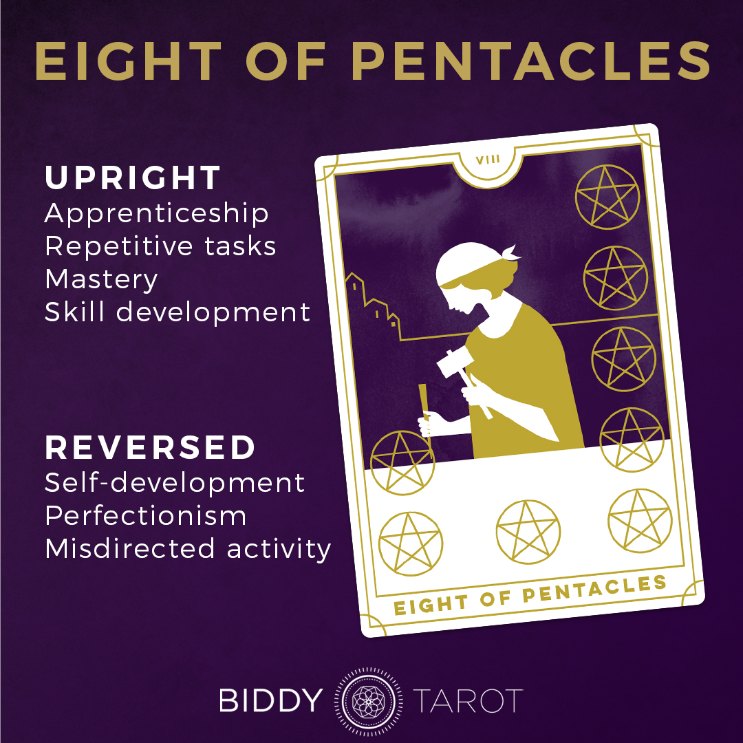 Eight Of Pentacles, 8 Of Pentacles, 8 Of Pentacles Yes Or No, Eight Of Pentacles Love, Eight Of Pentacles Reversed, Eight Of Pentacles Yes Or No, Eight Of Pentacles Tarot Card Meaning, Past, Present, 