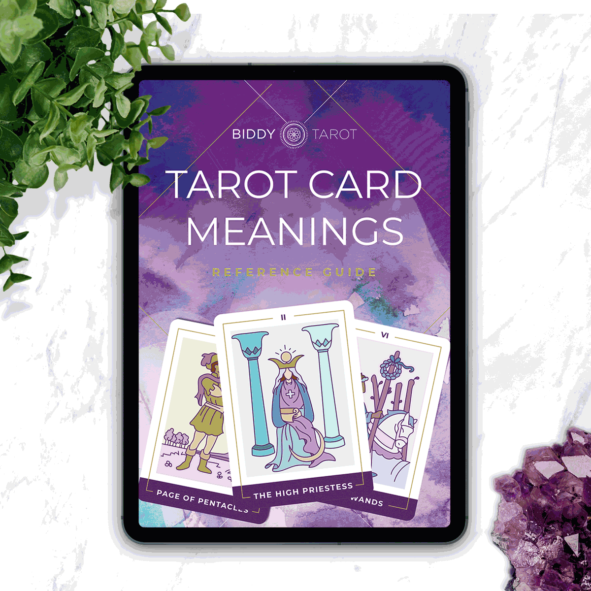 FREE PRINTABLE: Tarot Card Meanings Reference Guide - Biddy Tarot